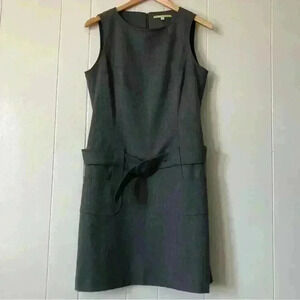 Gianni Bini Sleeveless Wool Blend Belted Lined Dress w / Pockets Size 6